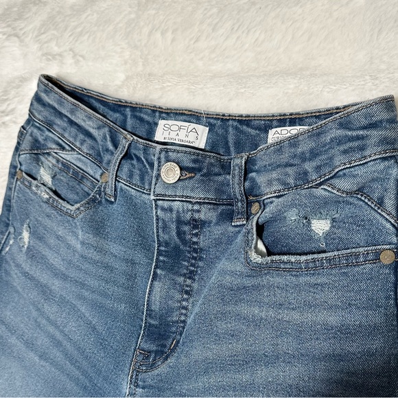 Woman’s Sofia Vergara Adora Curvy Girlfriend Crop Ankle Jeans Size 4 - Picture 7 of 14